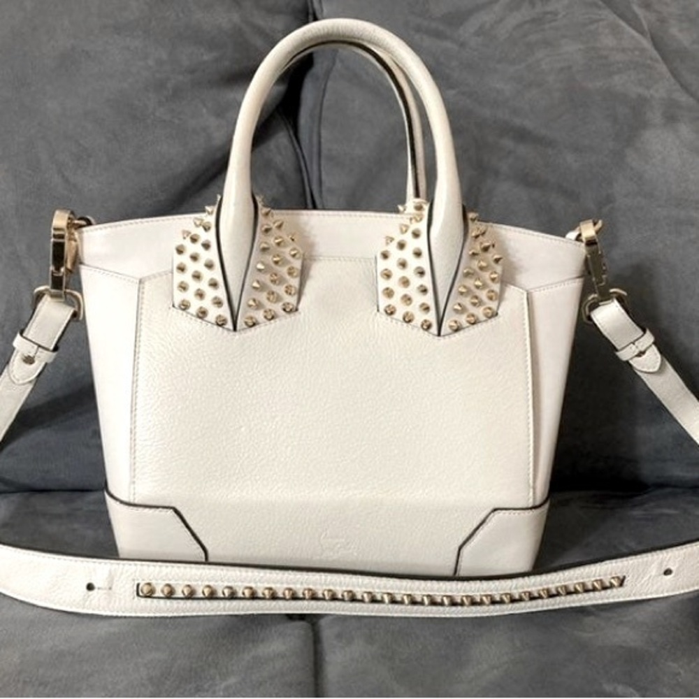 Christian Louboutin Eloise Crossbody Bag White Leather Calfskin Medium